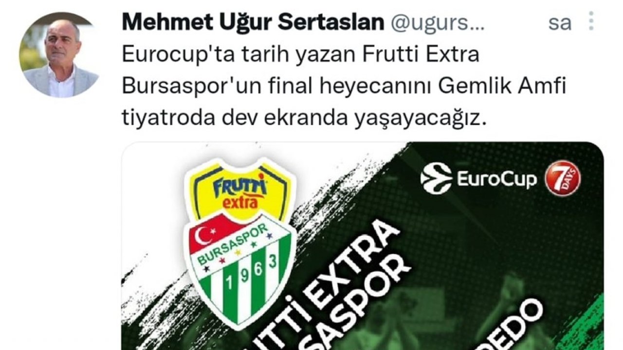 Bursaspor’un final maçı dev ekranda izlenecek