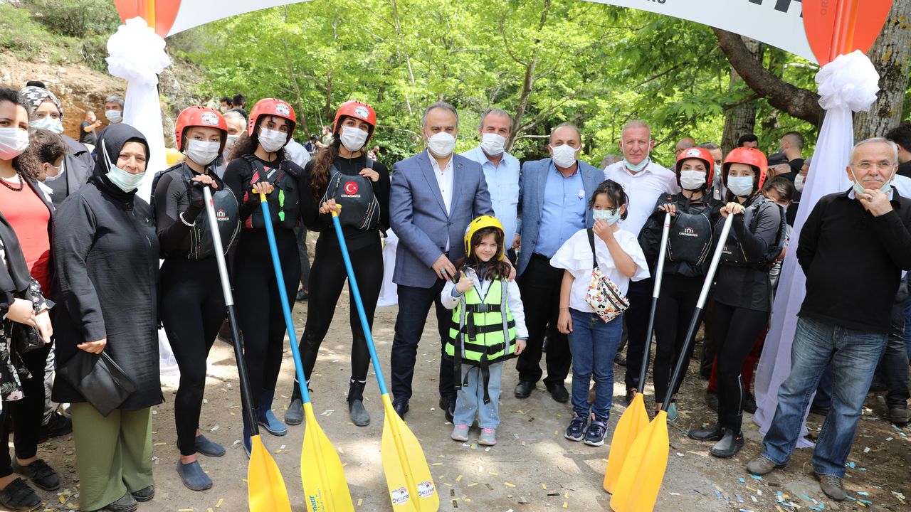 Marmara’nın rafting parkuru Orhaneli’de açıldı