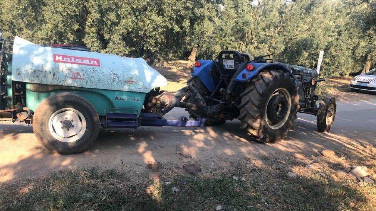 Bursa'da acı kaza! Dede traktörü ile torununu ezdi