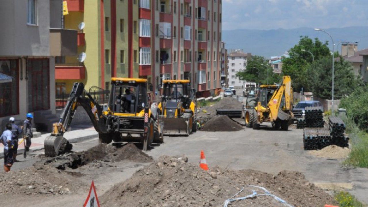 Erzurum'da alt yapı seferberliği