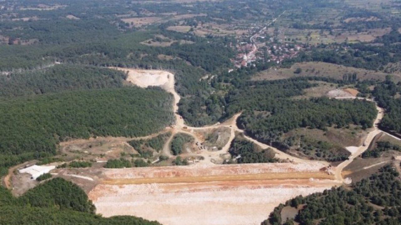 Bilecik Pazaryeri'nde Dereköy Barajı Aralık'ta su tutmaya hazır