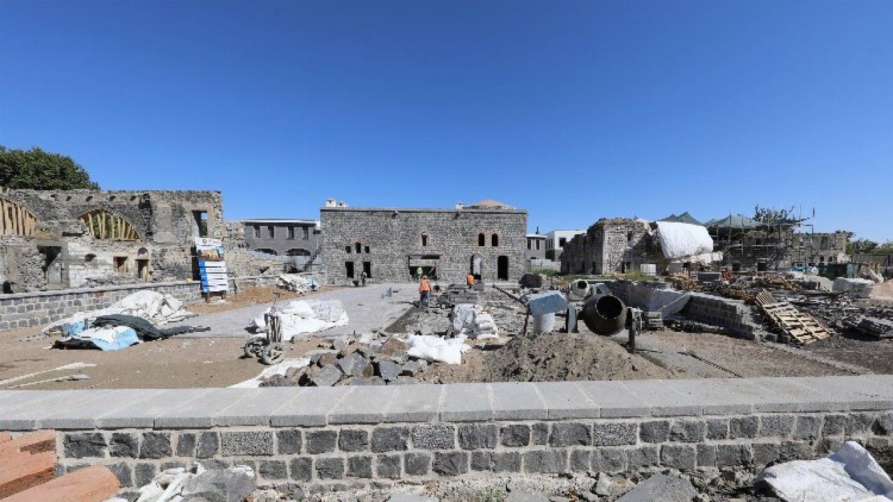 Diyarbakır Şehzadeler Konağı’nda restorasyonda sona doğru