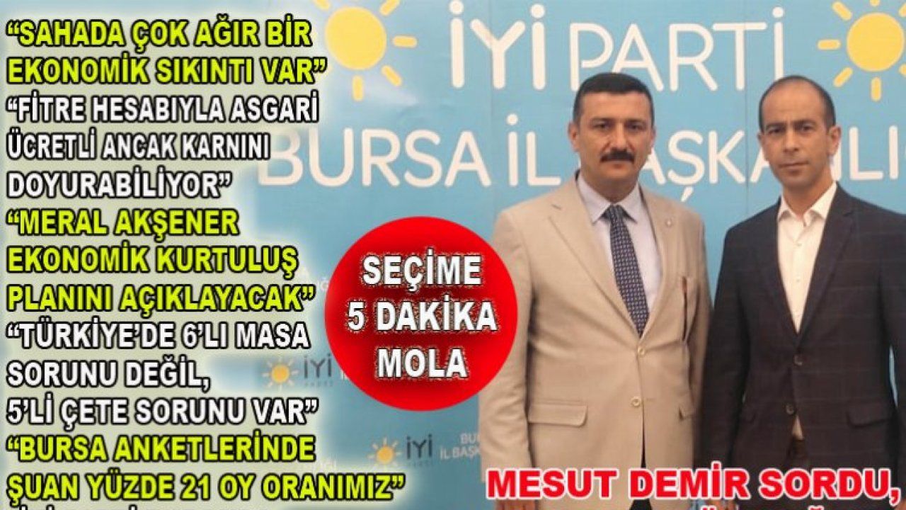 İyi Partili Başkan Selçuk Türkoğlu’ndan tartışılacak açıklamalar: "Türkiye’de 6’lı masa değil, 5’li çete sorunu var"