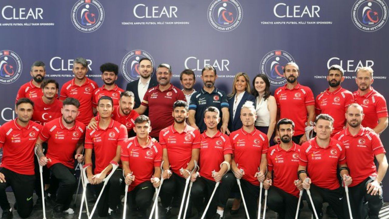 Türkiye Ampute Futbol Milli'ye 'Clear' sponsor oldu