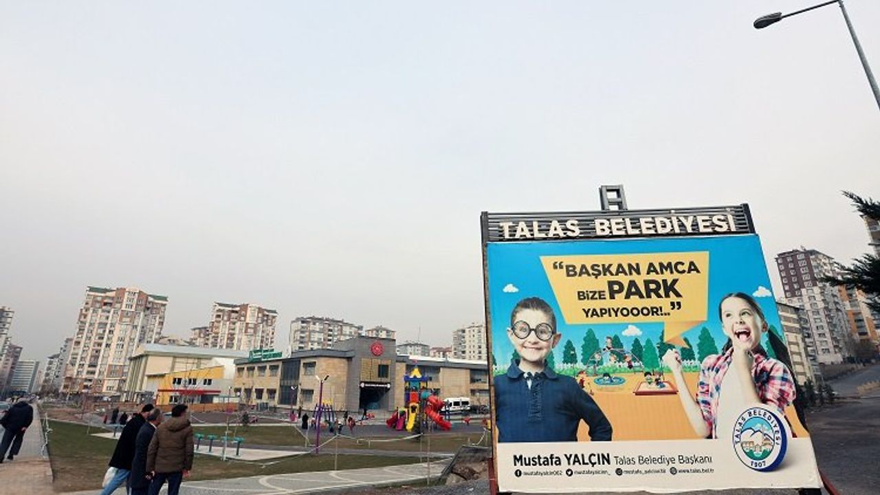 Kayseri Talas'ta Mevlana'ya yeni park