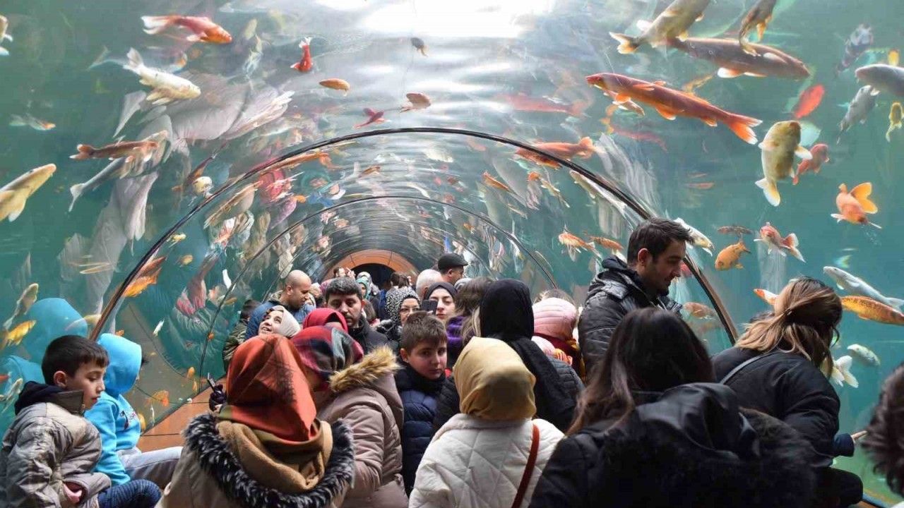 Yıldırım’da tünel akvaryumu 10 günde 40 bin kişi ziyaret etti