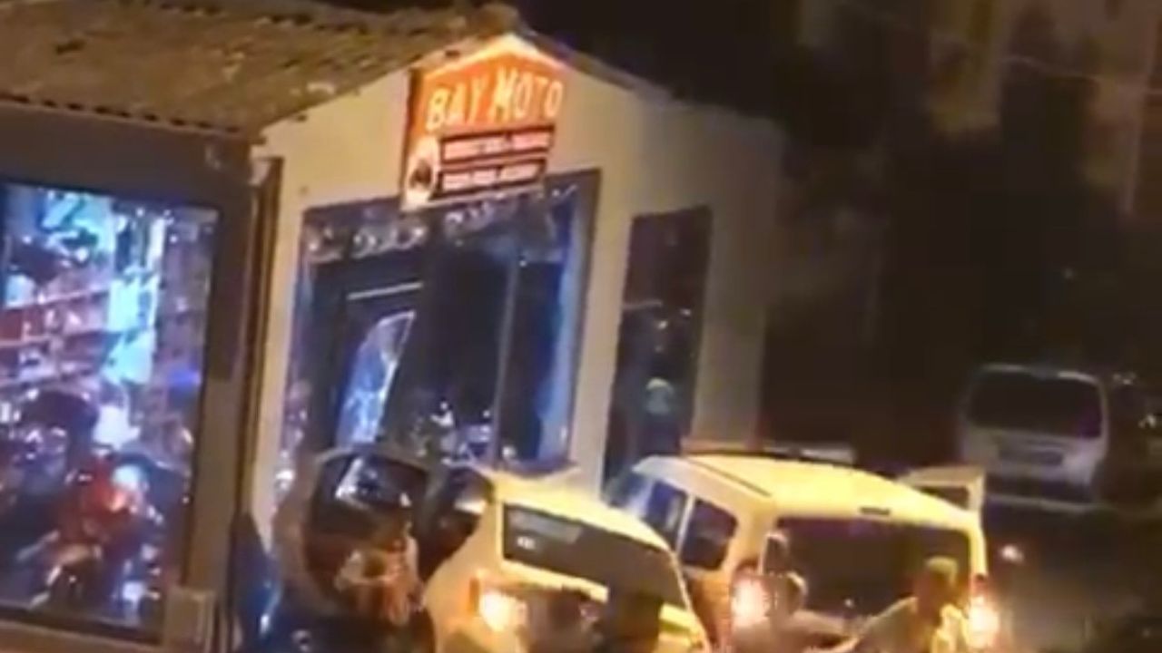 Bursa'da polisten kaçan sürücü iş yerine çarptı!