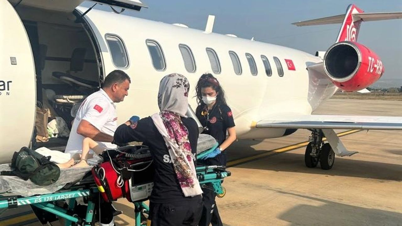 4 yaşındaki hasta uçak ambulansla Şanlıurfa’dan Bursa’ya getirildi!