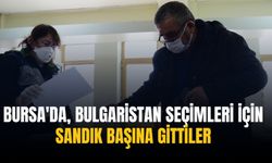 Bursa'da, Bulgaristan seçimleri için sandık başına gittiler
