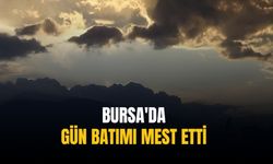 Bursa'da gün batımı mest etti