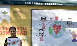Osmangazi’de billboardlar çocukların resimleriyle donatıldı