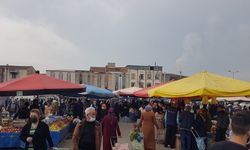 Bursa’da pazar yerleri havadan görüntülendi