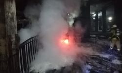 Demir döküm fabrikasında korkutan yangın