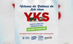 Bursa’da YKS’ye girecek öğrencilere ücretsiz ulaşım