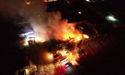 Bursa'da palet fabrikasındaki yangın korkuttu