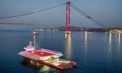 Bursa’da üretildi...Dünyanın en büyük köprüsünün inşaatına ulaştı