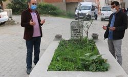Edirne'de yol ortasında bulunan sır mezar dikkat çekiyor