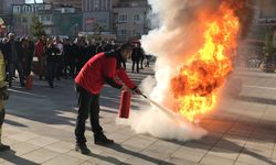 Mustafakemalpaşa Belediyesi’nde nefes kesen yangın tatbikatı
