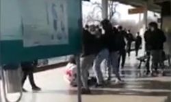 Bursa'da metro durağında yumruklu kavga