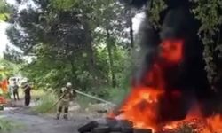 Bursa’da hurda demir için ormanı yakıyorlardı!