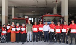 Nevşehir'de alev savaşçıları sertifikalarına kavuştu