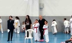 İlk defa katıldıkları karate müsabakasında 6 madalya kazandılar!