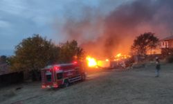 Köyde çıkan yangın şiddetini arttırdı: 15 ev alevlere teslim oldu!
