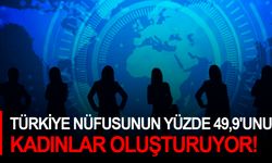 Türkiye nüfusunun yüzde 49,9'unu kadınlar oluşturuyor!