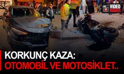 Korkunç Kaza: Otomobil ve Motosiklet Çarpıştı, 4 Yaralı