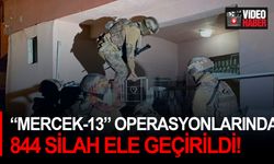 “Mercek-13” operasyonlarında 844 silah ele geçirildi!