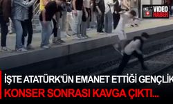 İşte Atatürk'ün emanet ettiği gençlik! Bursa’da konser sonrası kavga çıktı...