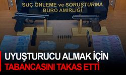 Uyuşturucu almak için tabancasını takas etti