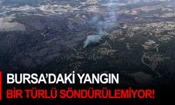 Bursa’daki yangın bir türlü söndürülemiyor!