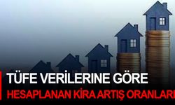 TÜFE verilerine göre hesaplanan kira artış oranları!