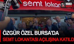 Özgür Özel Bursa'da Semt Lokantası açılışına katıldı