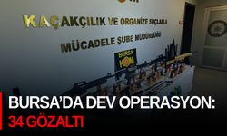 Bursa’da Dev Operasyon: 34 Gözaltı