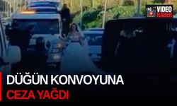 Düğün konvoyuna ceza yağdı