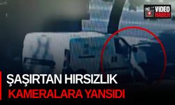 Şaşırtan hırsızlık anı kameralara yansıdı