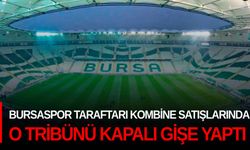 Bursaspor taraftarları kombine satışlarında o tribünü kapalı gişe yaptı