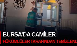 Bursa'da camiler hükümlüler tarafından temizlendi