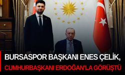 Bursaspor Başkanı Enes Çelik, Cumhurbaşkanı Erdoğan’la görüştü