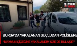 Bursa’da yakalanan suçludan polislere; “Maymun çiçeğine yakalandım size de bulaşır”