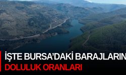 İşte Bursa’daki barajların doluluk oranları