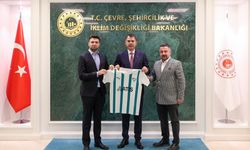 Bursaspor Başkanı Enes Çelik'ten, Bakan Murat Kurum'a ziyaret