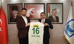 Bursaspor yönetimi, Başkan Yılmaz'ı ziyaret etti