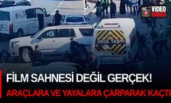 Film sahnesi değil gerçek! Araçlara ve yayalara çarparak yoluna devam etti