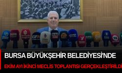 Bursa Büyükşehir Belediyesi'nde Ekim ayı ikinci meclis toplantısı gerçekleştirildi