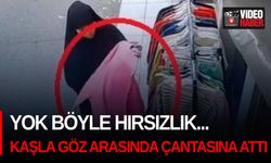 Yok böyle hırsızlık... Kaşla göz arasında kıyafeti çantasına attı