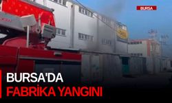 Bursa'da fabrika yangını