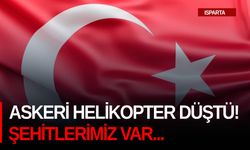 Askeri helikopter düştü! Şehitlerimiz var...